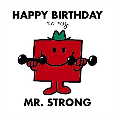 3D Holographic Mr Strong Mr Men Birthday Card £3.59